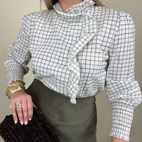 Camisa de Cuadros con Volante (Edición Limitada)