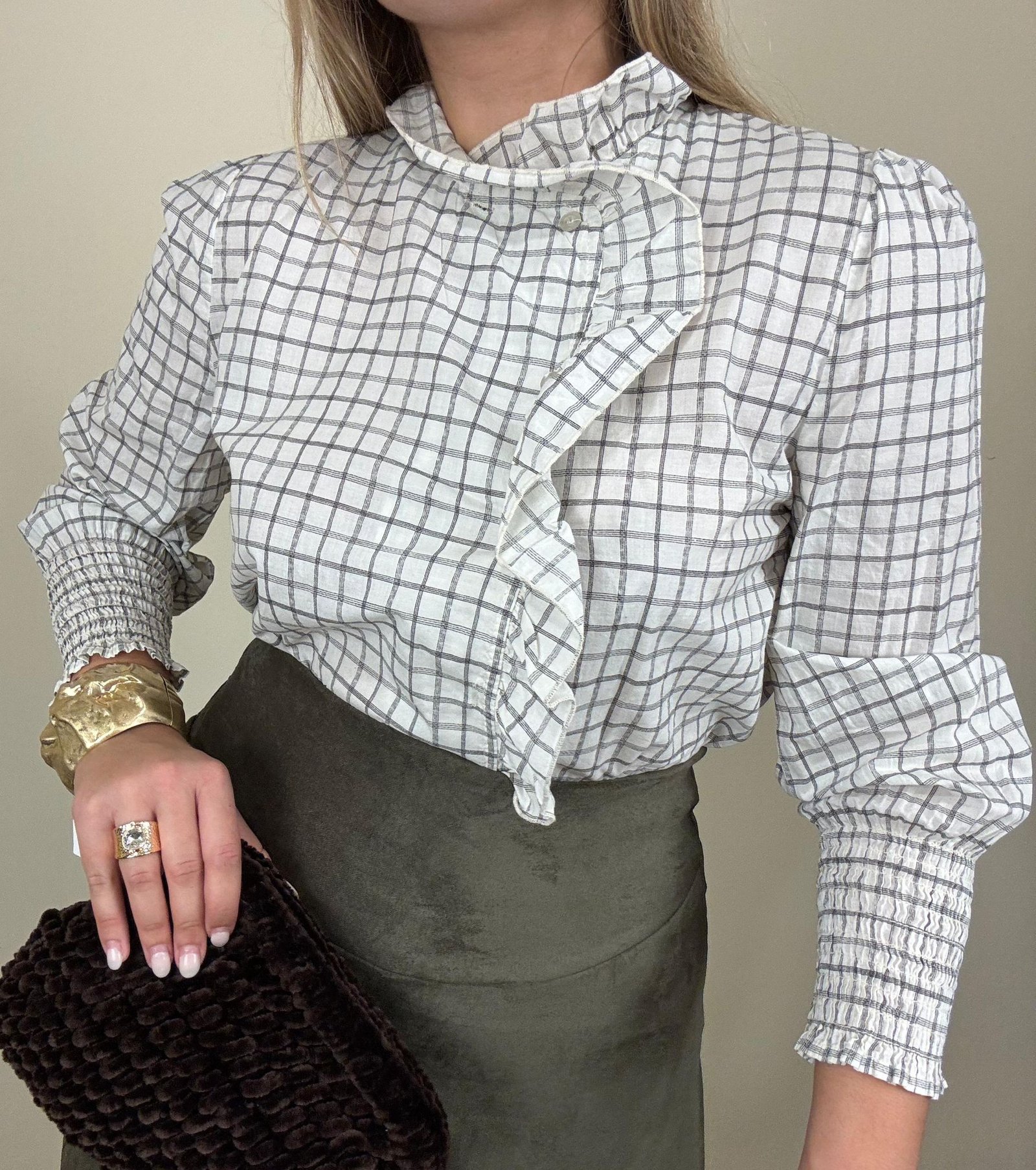 Camisa de Cuadros con Volante (Edición Limitada)